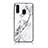 Silicone Frame Fashionable Pattern Mirror Case Cover for Samsung Galaxy A40s White