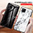 Silicone Frame Fashionable Pattern Mirror Case Cover for Samsung Galaxy A42 5G