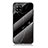 Silicone Frame Fashionable Pattern Mirror Case Cover for Samsung Galaxy A42 5G Black