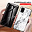 Silicone Frame Fashionable Pattern Mirror Case Cover for Samsung Galaxy A51 5G