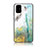 Silicone Frame Fashionable Pattern Mirror Case Cover for Samsung Galaxy A71 5G Green
