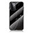Silicone Frame Fashionable Pattern Mirror Case Cover for Samsung Galaxy A72 5G Black