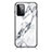 Silicone Frame Fashionable Pattern Mirror Case Cover for Samsung Galaxy A72 5G White