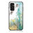 Silicone Frame Fashionable Pattern Mirror Case Cover for Samsung Galaxy F13 4G Green