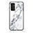 Silicone Frame Fashionable Pattern Mirror Case Cover for Samsung Galaxy F13 4G White
