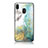 Silicone Frame Fashionable Pattern Mirror Case Cover for Samsung Galaxy M20 Green