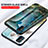 Silicone Frame Fashionable Pattern Mirror Case Cover for Samsung Galaxy M21