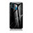 Silicone Frame Fashionable Pattern Mirror Case Cover for Samsung Galaxy M21 Black