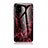 Silicone Frame Fashionable Pattern Mirror Case Cover for Samsung Galaxy M40S Red