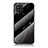 Silicone Frame Fashionable Pattern Mirror Case Cover for Samsung Galaxy M42 5G Black