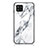 Silicone Frame Fashionable Pattern Mirror Case Cover for Samsung Galaxy M42 5G White