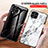 Silicone Frame Fashionable Pattern Mirror Case Cover for Samsung Galaxy M53 5G