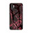 Silicone Frame Fashionable Pattern Mirror Case Cover for Samsung Galaxy Note 10 Plus Red