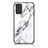 Silicone Frame Fashionable Pattern Mirror Case Cover for Samsung Galaxy Note 20 5G White