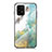Silicone Frame Fashionable Pattern Mirror Case Cover for Samsung Galaxy S10 Lite Green
