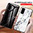 Silicone Frame Fashionable Pattern Mirror Case Cover for Samsung Galaxy S20