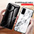 Silicone Frame Fashionable Pattern Mirror Case Cover for Samsung Galaxy S20 5G