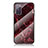 Silicone Frame Fashionable Pattern Mirror Case Cover for Samsung Galaxy S20 FE 5G Red