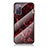 Silicone Frame Fashionable Pattern Mirror Case Cover for Samsung Galaxy S20 Lite 5G Red