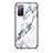 Silicone Frame Fashionable Pattern Mirror Case Cover for Samsung Galaxy S20 Lite 5G White