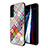 Silicone Frame Fashionable Pattern Mirror Case Cover for Samsung Galaxy S21 Plus 5G