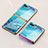 Silicone Frame Fashionable Pattern Mirror Case Cover for Samsung Galaxy Z Flip 5G