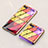 Silicone Frame Fashionable Pattern Mirror Case Cover for Samsung Galaxy Z Flip 5G Colorful