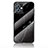 Silicone Frame Fashionable Pattern Mirror Case Cover for Vivo T1 5G India Black