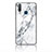 Silicone Frame Fashionable Pattern Mirror Case Cover for Vivo Y11 White