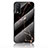 Silicone Frame Fashionable Pattern Mirror Case Cover for Vivo Y20 Gold and Black