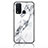 Silicone Frame Fashionable Pattern Mirror Case Cover for Vivo Y50 White