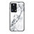 Silicone Frame Fashionable Pattern Mirror Case Cover for Xiaomi Mi 12 Lite NE 5G White
