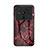 Silicone Frame Fashionable Pattern Mirror Case Cover for Xiaomi Mi 12S Ultra 5G Red