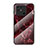 Silicone Frame Fashionable Pattern Mirror Case Cover for Xiaomi Redmi 10C 4G Red