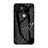 Silicone Frame Fashionable Pattern Mirror Case Cover for Xiaomi Redmi A1 Plus Black