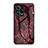 Silicone Frame Fashionable Pattern Mirror Case Cover for Xiaomi Redmi Note 12 Pro 5G Red