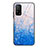 Silicone Frame Fashionable Pattern Mirror Case Cover JM1 for Xiaomi Mi 10T 5G Blue