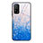 Silicone Frame Fashionable Pattern Mirror Case Cover JM1 for Xiaomi Mi 10T Pro 5G Blue
