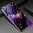 Silicone Frame Fashionable Pattern Mirror Case Cover K01 for Xiaomi Mi 10 Purple