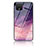 Silicone Frame Fashionable Pattern Mirror Case Cover LS1 for Google Pixel 4 Purple