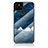 Silicone Frame Fashionable Pattern Mirror Case Cover LS1 for Google Pixel 5 XL 5G Blue