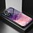 Silicone Frame Fashionable Pattern Mirror Case Cover LS1 for OnePlus Nord N20 5G Purple