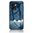 Silicone Frame Fashionable Pattern Mirror Case Cover LS1 for OnePlus Nord N300 5G Blue