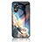 Silicone Frame Fashionable Pattern Mirror Case Cover LS1 for Oppo A17 Mixed