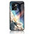 Silicone Frame Fashionable Pattern Mirror Case Cover LS1 for Oppo A56S 5G Mixed