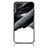 Silicone Frame Fashionable Pattern Mirror Case Cover LS1 for Oppo A76 Black