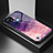 Silicone Frame Fashionable Pattern Mirror Case Cover LS1 for Realme C21 Purple