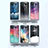 Silicone Frame Fashionable Pattern Mirror Case Cover LS1 for Samsung Galaxy A12