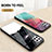 Silicone Frame Fashionable Pattern Mirror Case Cover LS1 for Samsung Galaxy A22 4G