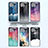 Silicone Frame Fashionable Pattern Mirror Case Cover LS1 for Samsung Galaxy A22 4G
